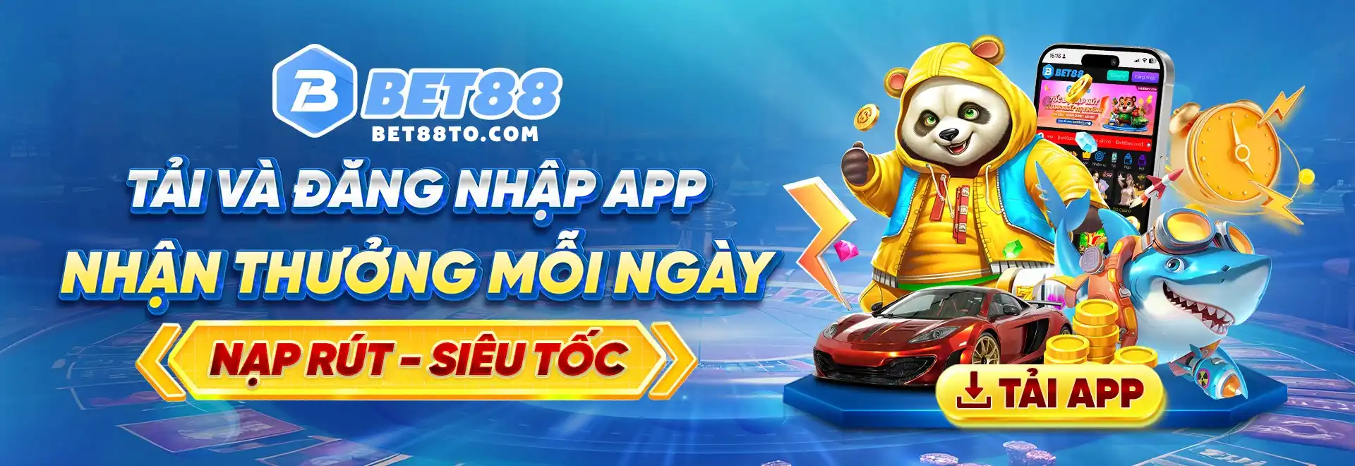 Tải Bet88 và đăng nhập App nhận thưởng mỗi ngày