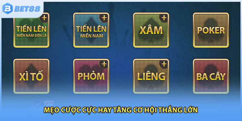 Mẹo cược cực hay tăng cơ hội thắng lớn