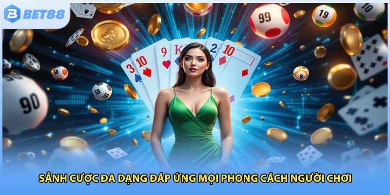 Sảnh cược đa dạng đáp ứng mọi phong cách người chơi